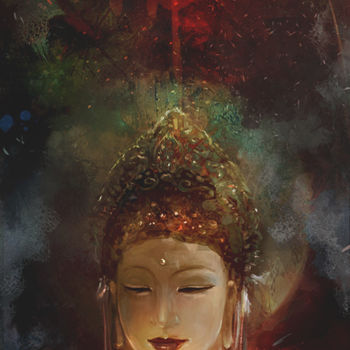 Digital Arts titled "buddham" by Yi Heng, Original Artwork