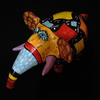 Sculpture titled "Elephant "Max"" by Gera, Original Artwork, Ceramics