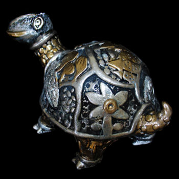 Sculpture titled "Sculpture "Turtle"" by Gera, Original Artwork, Ceramics