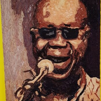 Painting titled "Musiciens d'Afrique" by Happy Home Atelier, Original Artwork