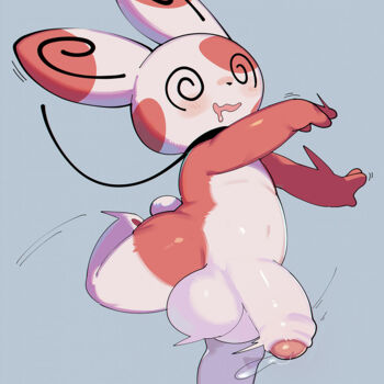 spinda dancing for his master