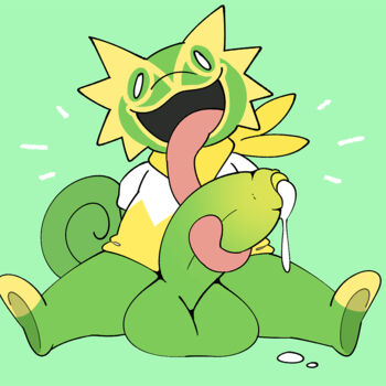 kecleon fapping with his tongue