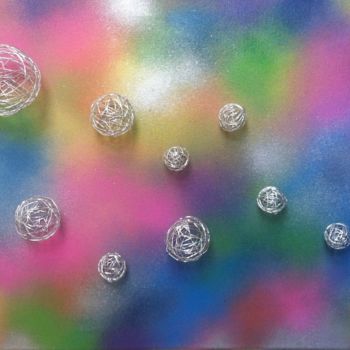 Pintura intitulada "Bubbles" por Happy Den, Obras de arte originais, Acrílico