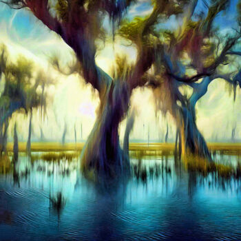 Digital Arts titled "Everglades" by Harald Laier, Original Artwork, Digital Painting