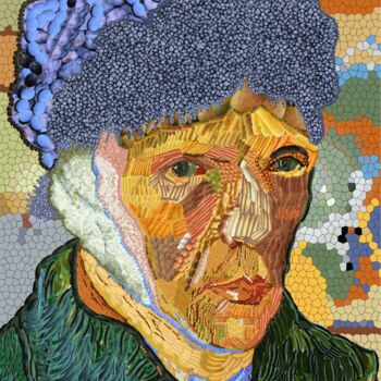 Grafika cyfrowa / sztuka generowana cyfrowo zatytułowany „Van Gogh Selbstport…” autorstwa Harald Ody, Oryginalna praca, Mala…