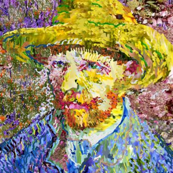 Arte digitale intitolato "Van Gogh Replica mi…" da Harald Ody, Opera d'arte originale, Pittura digitale