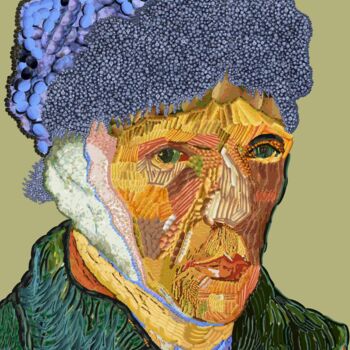 Grafika cyfrowa / sztuka generowana cyfrowo zatytułowany „Van Gogh Replica. P…” autorstwa Harald Ody, Oryginalna praca, Mala…