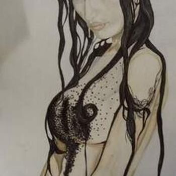 Drawing titled "Latitia Costa" by Eva Corlew, Original Artwork