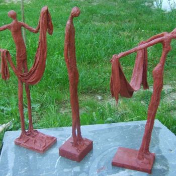 Скульптура под названием "Trio" - S Eymond Laritaz, Подлинное произведение искусства, Металлы