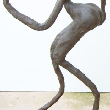 Skulptur mit dem Titel "Jeune danseuse afri…" von S Eymond Laritaz, Original-Kunstwerk, Metalle