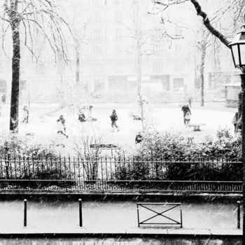 Photographie intitulée "" Snowy day "" par Jacqueline Giudicelli, Œuvre d'art originale, Photographie numérique
