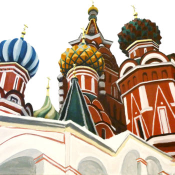 Pintura titulada "moscou-100x80cm-2.j…" por Harold Aupetit, Obra de arte original, Acrílico