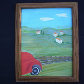 Peinture intitulée "Tuscany Crusin" par Harold Messler, Œuvre d'art originale, Huile