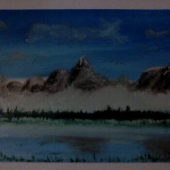 Pintura intitulada "Mountain mist" por Harry Babbage, Obras de arte originais