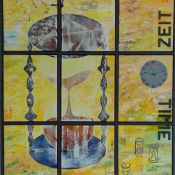 Peinture intitulée "ZEIT" par Harry Lübke (hARRY), Œuvre d'art originale, Huile