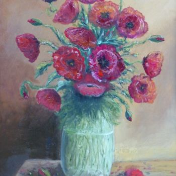 Painting titled "le-bouquet-de-coque…" by H. Oriaut, Original Artwork, Oil