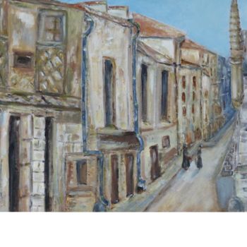 Peinture intitulée "la-vieille-ville.jpg" par H. Oriaut, Œuvre d'art originale, Huile