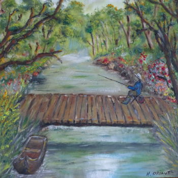 绘画 标题为“la-petite-riviere.j…” 由H. Oriaut, 原创艺术品, 油