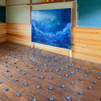 Installation titled "World mutually conn…" by Harumi Shimazu, Original Artwork, Installation Art