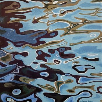 Painting titled "Dream Sea" by Harun Ayhan, Original Artwork, Acrylic