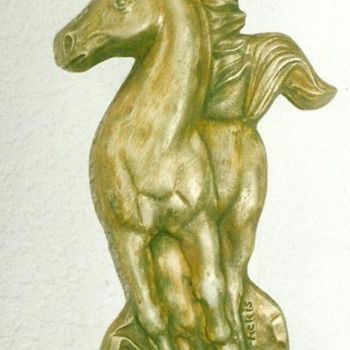 Sculpture titled "cheval_(patine).jpg" by Hasch, Original Artwork, Casting