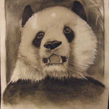 Painting titled "panda.gif" by Hasch, Original Artwork, Oil