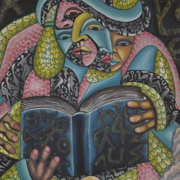 Painting titled "The Berber Book" by Bazmanis, Original Artwork