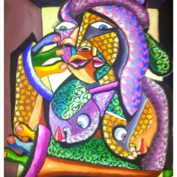 "My fish is otherwise" başlıklı Tablo Bazmanis tarafından, Orijinal sanat