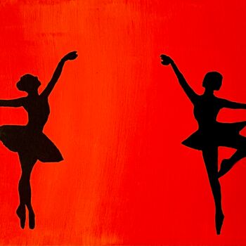 Painting titled "Dance" by Havana Wilson, Original Artwork, Acrylic Mounted on Wood Stretcher frame