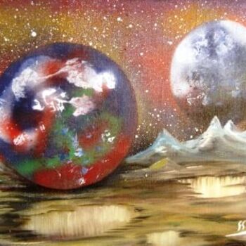 "planete rouge" başlıklı Tablo Hayat Dadoun tarafından, Orijinal sanat