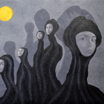 Картина под названием "Germination" - Haydar Ekinekk, Подлинное произведение искусства, Масло