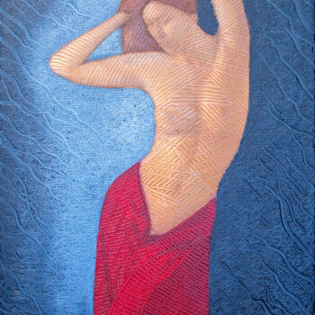 Pintura intitulada "Nude 9" por Haydar Ekinekk, Obras de arte originais, Óleo
