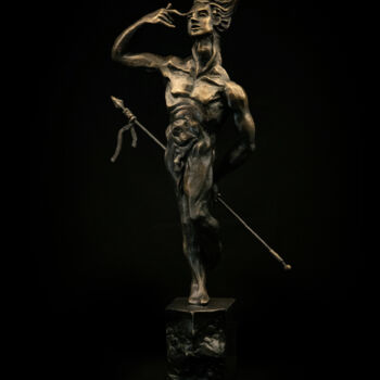 Γλυπτική με τίτλο "Bronze age Man" από Hayk Hovhannisyan, Αυθεντικά έργα τέχνης, Μπρούντζος