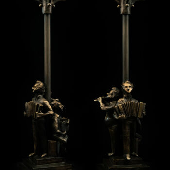Sculptuur getiteld "MUSIC" door Hayk Hovhannisyan, Origineel Kunstwerk, Bronzen