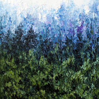 Malerei mit dem Titel "Forests" von Haykuhi Khachatryan, Original-Kunstwerk, Öl