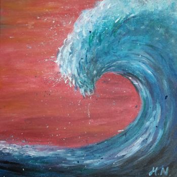 Pittura intitolato "Ocean beauty" da Hayley Nunn, Opera d'arte originale, Acrilico