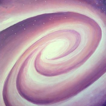 Peinture intitulée "galaxiev3-s.jpg" par Haylia, Œuvre d'art originale