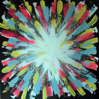 Peinture intitulée "HAYVON Explosion ja…" par Hayvon, Œuvre d'art originale, Acrylique