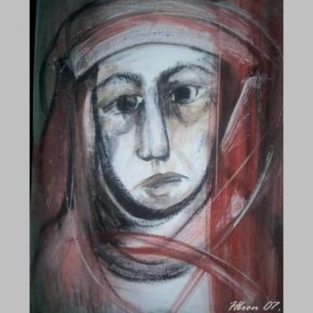 Pittura intitolato "Médiévale" da Hbron, Opera d'arte originale