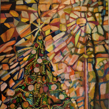 Painting titled "tree-hcsorba.jpg" by Hajnal V. Csorba, Original Artwork, Acrylic