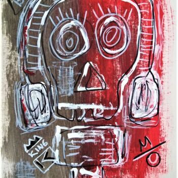 Painting titled "Skeleton. ''Basquia…" by Headbuum, Original Artwork, Acrylic