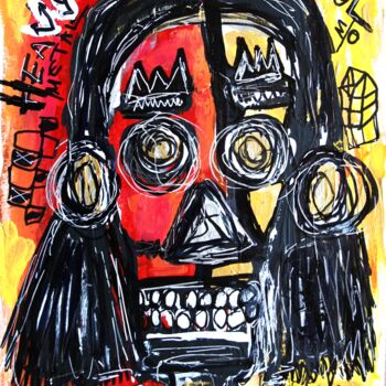 "Abstract. Skull. Ar…" başlıklı Tablo Headbuum tarafından, Orijinal sanat, Akrilik