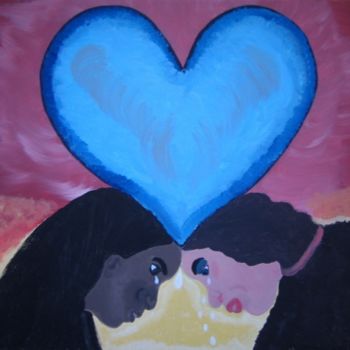 Painting titled "Heart Ache" by Heart Art Rebecca, Original Artwork