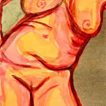 Pittura intitolato "nude" da Heather Caton, Opera d'arte originale, Olio