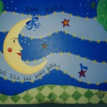 Painting titled "Sleep Tight" by Heather Shannon, Original Artwork