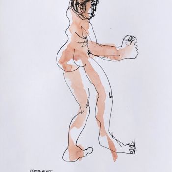 Disegno intitolato "Boxeur#5.jpg" da Eric Hebert, Opera d'arte originale