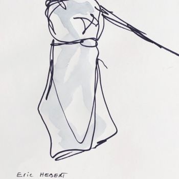 Рисунок под названием "Samourai#3.jpg" - Eric Hebert, Подлинное произведение искусства