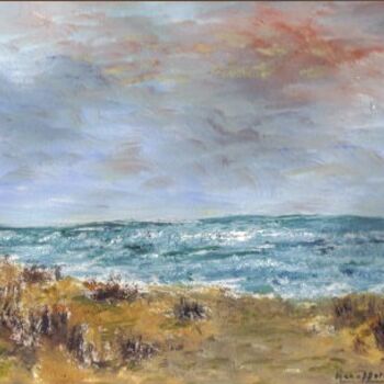 Painting titled "Mer du Nord" by Henri Chaffette, Original Artwork
