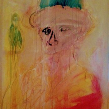 Painting titled "Absinthe" by Hector O'Kanin, Original Artwork, Acrylic