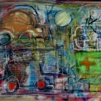 Картина под названием "Detroit" - Hector O'Kanin, Подлинное произведение искусства, Рисунок распылителем краски